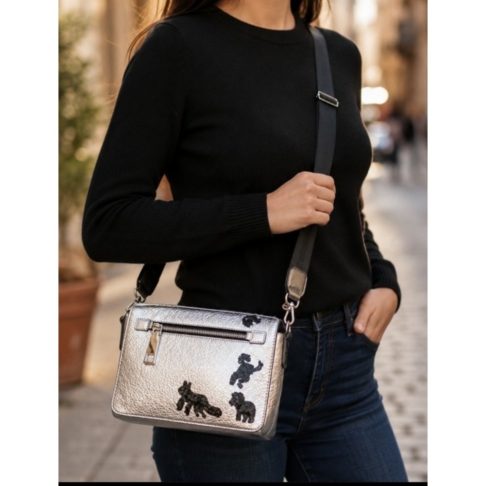 Marc Jacobs Vintage 2016 Runway Metallic Gotham Sequin Animals Crossbody
